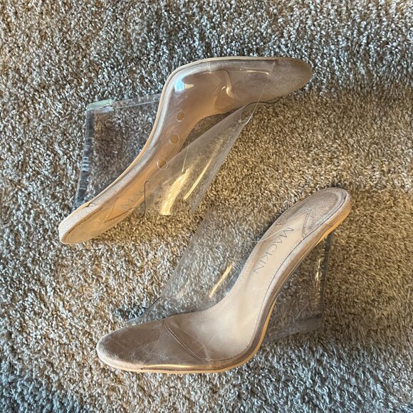 Clear Wedge Sandals Size 11 - Picture 9 of 11